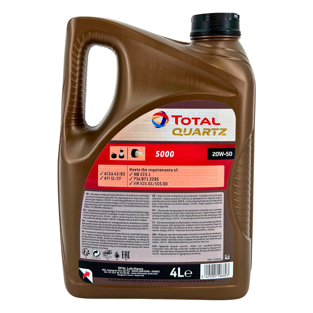 Total Quartz 5000 20W-50 4 Liter