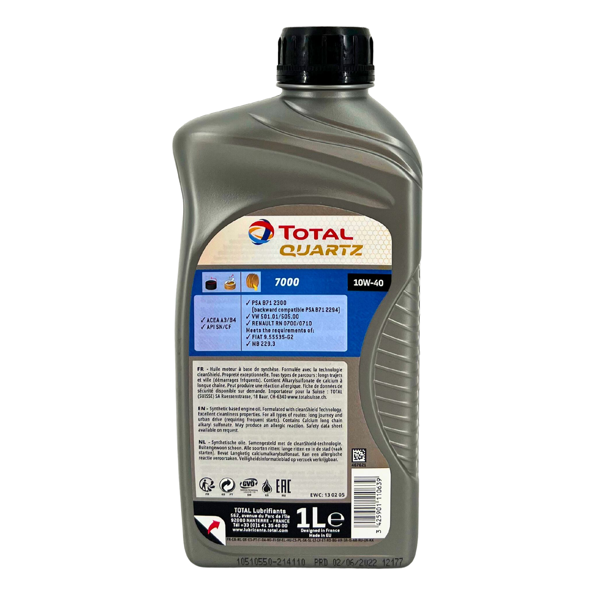 Total Quartz 7000 10W-40 1 Liter