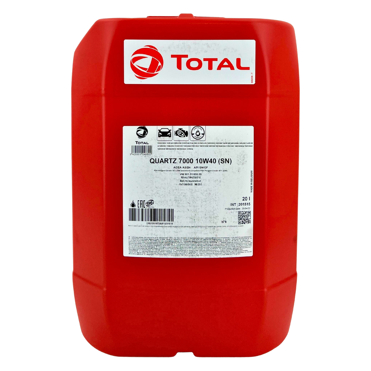 Total Quartz 7000 10W-40 20 Liter