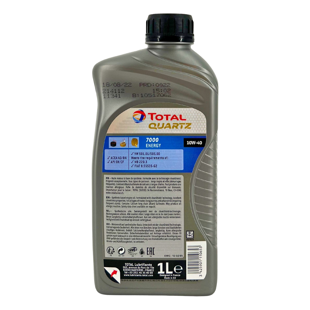 Total Quartz 7000 Energy 10W-40 1 Liter