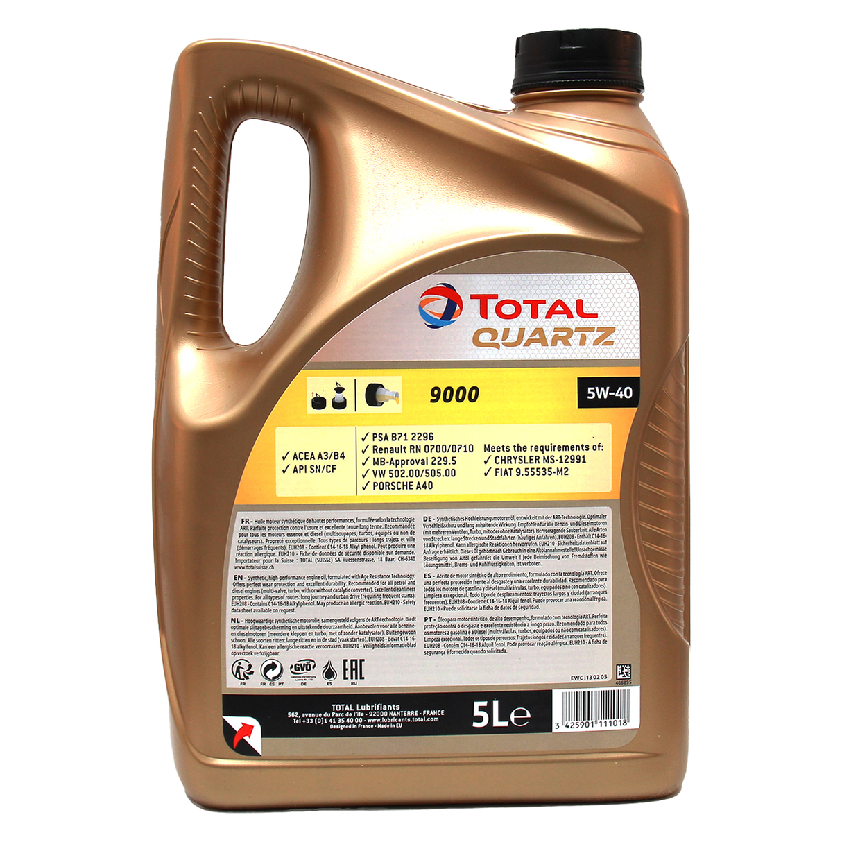 Total Quartz 9000 5W-40 5 Liter