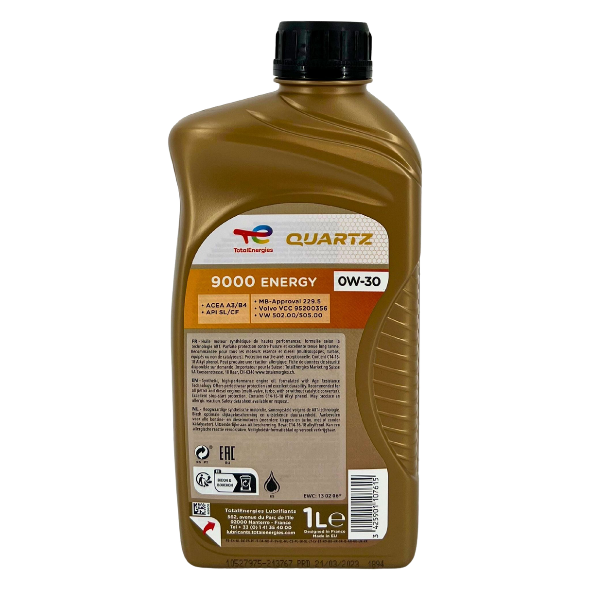 Total Quartz 9000 Energy 0W-30 1 Liter