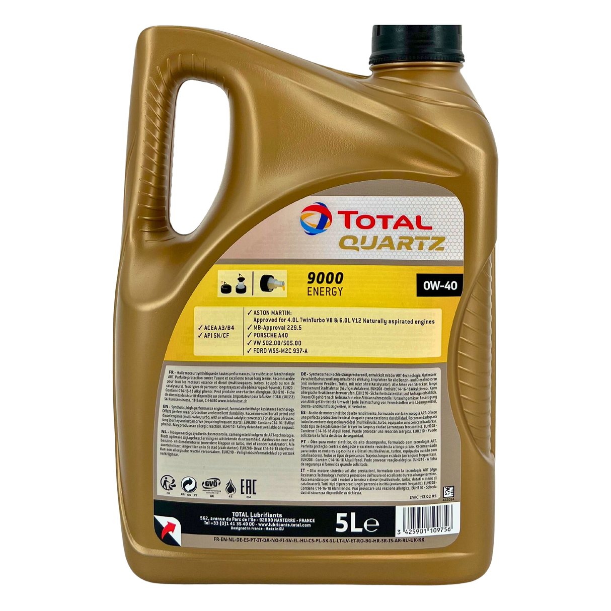 Total Quartz 9000 Energy 0W-40 5 Liter