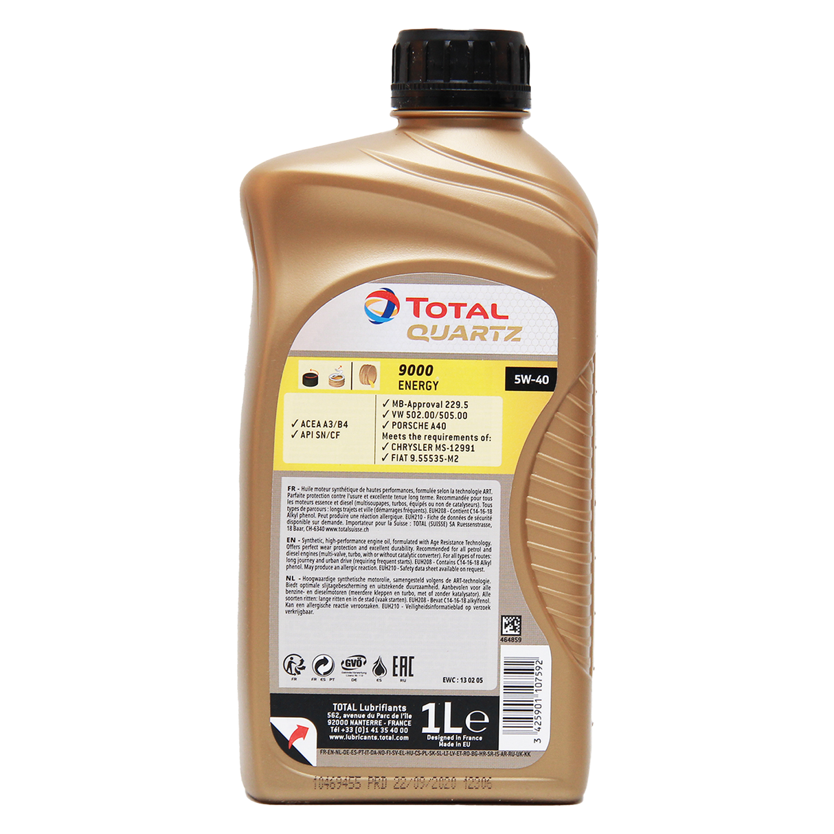 Total Quartz 9000 Energy 5W-40 1 Liter