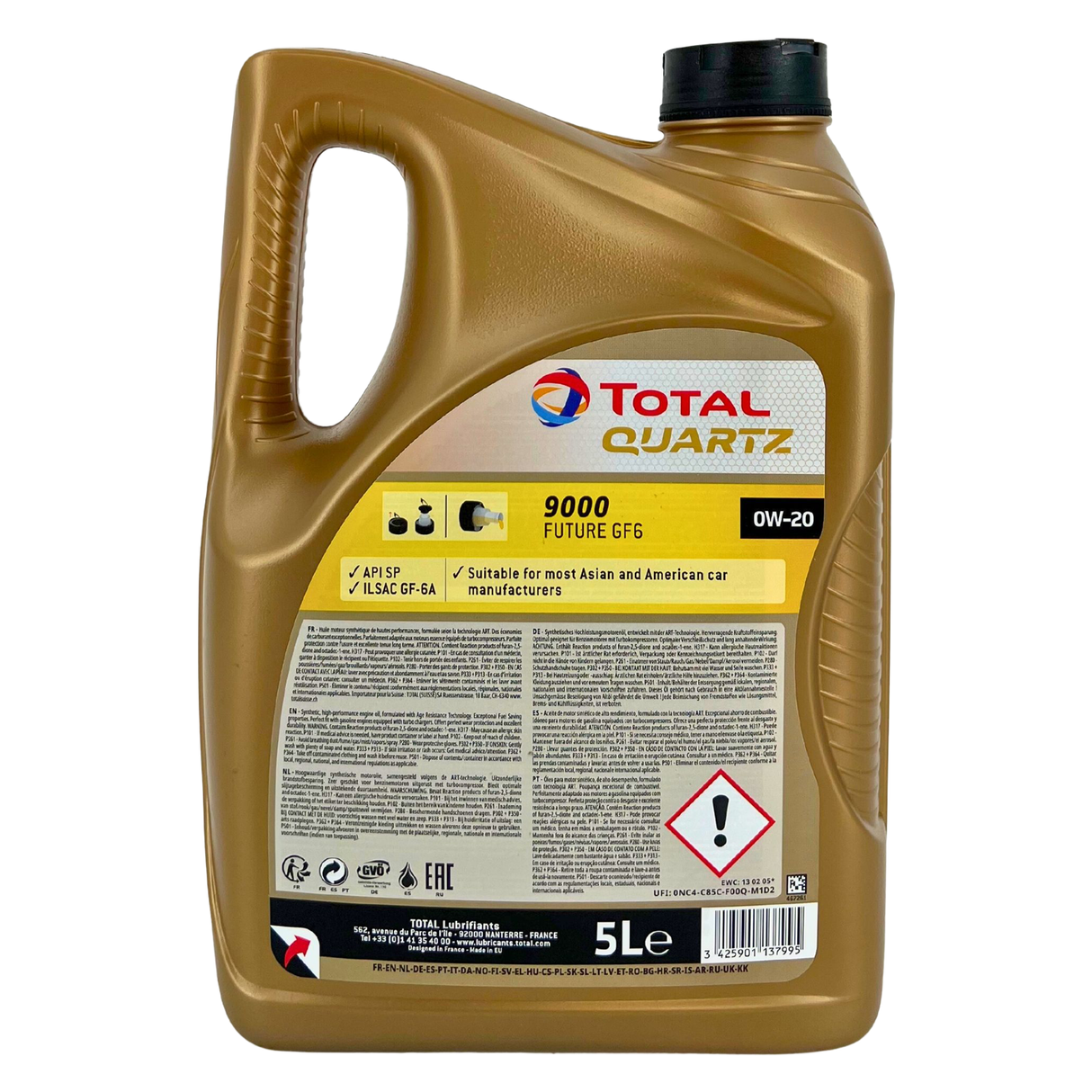 Total Quartz 9000 Future GF6 0W-20 5 Liter