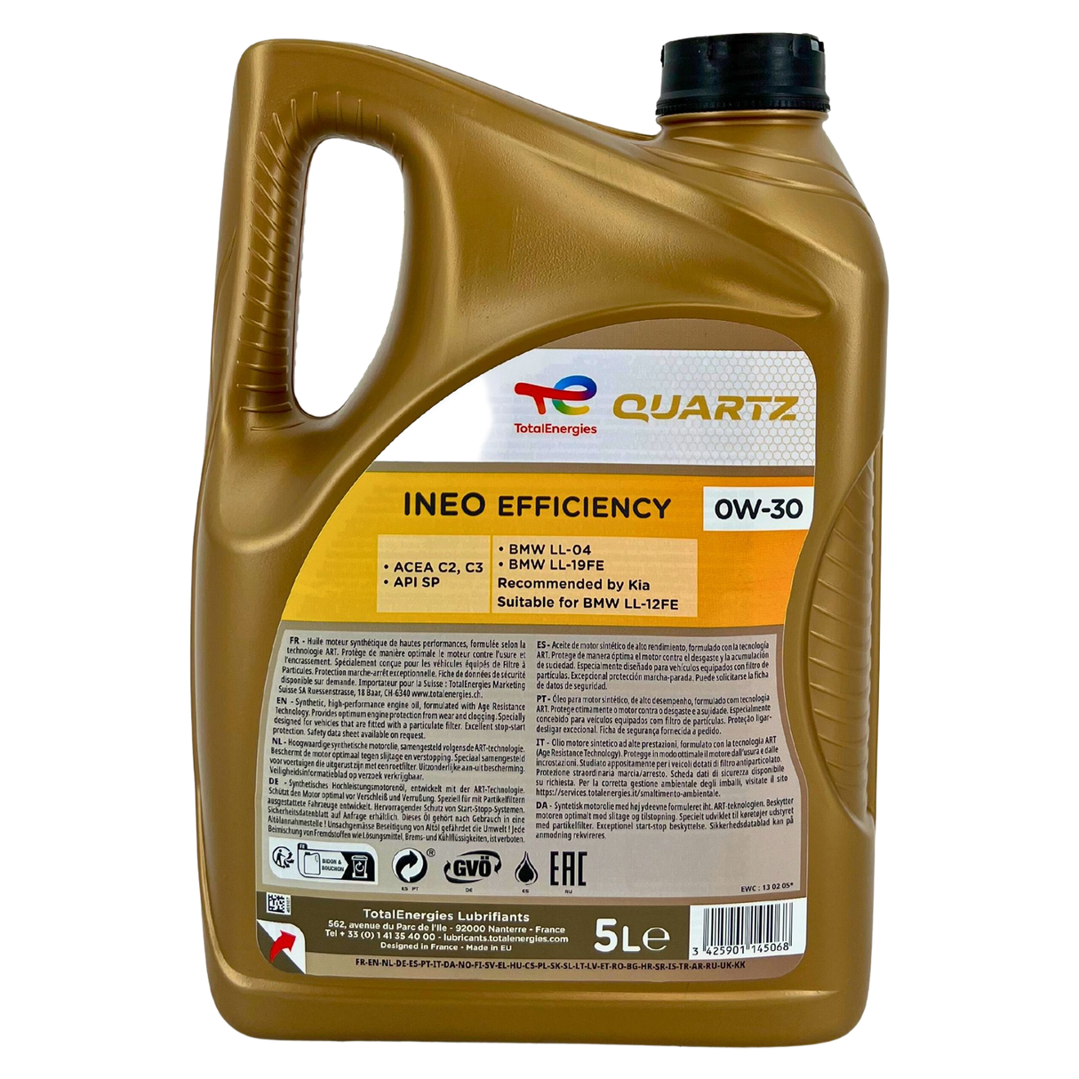 Total Quartz Ineo Efficiency 0W-30 5 Liter