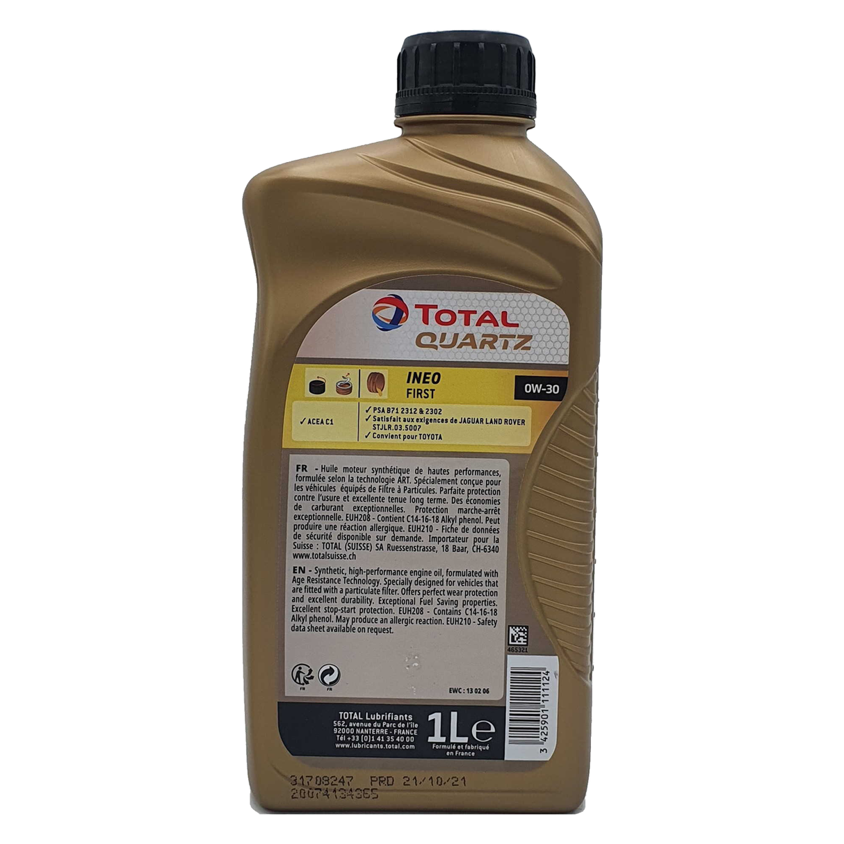 Total Quartz INEO First 0W-30 1 Liter