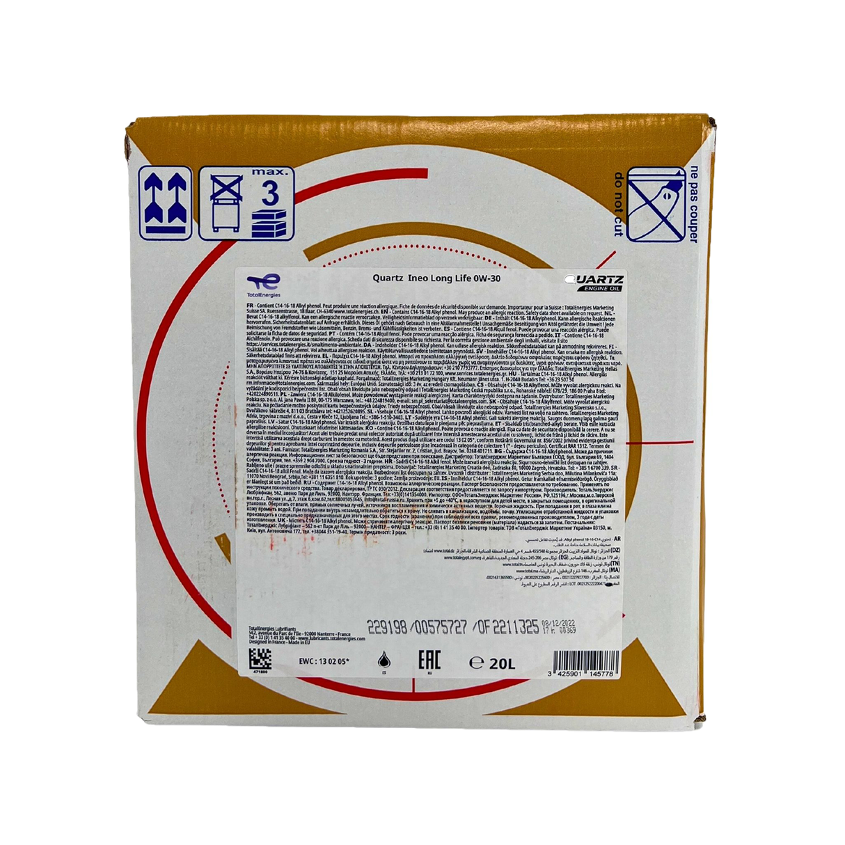 Total Quartz Ineo Long Life 0W-30 20 Liter BAG-IN Box