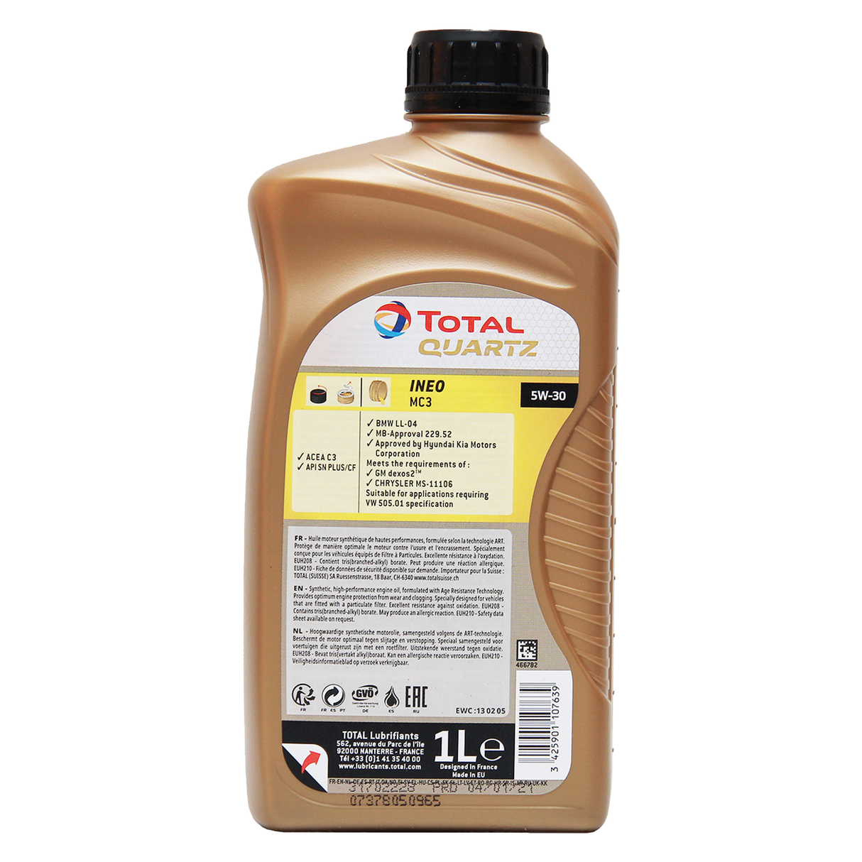 Total Quartz Ineo MC3 5W-30 1 Liter