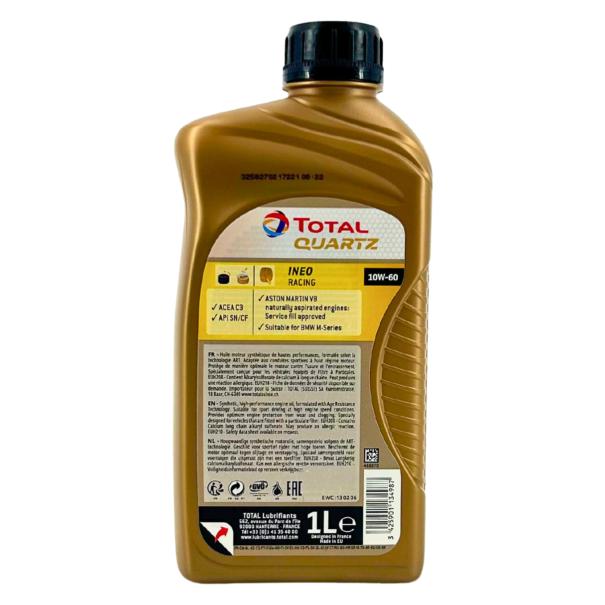 Total Quartz Ineo Racing 10W-60 1 Liter