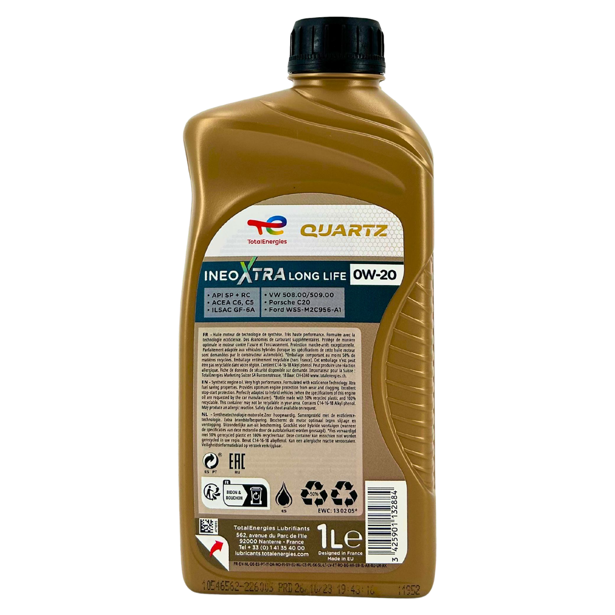 Total Quartz Ineo Xtra Longlife 0W-20 1 Liter