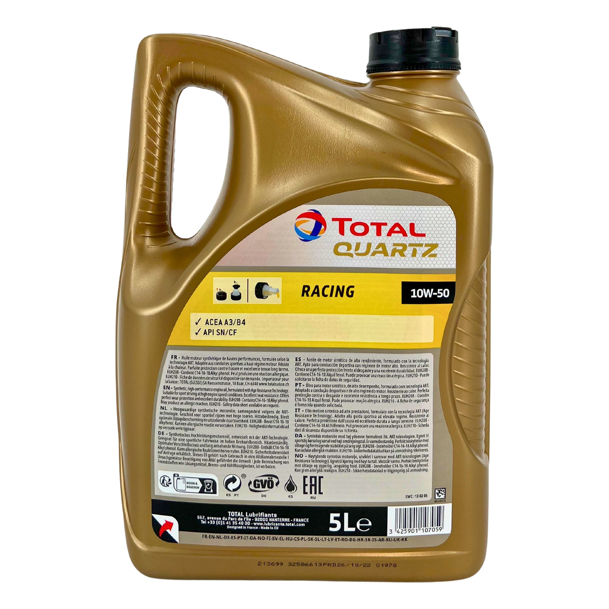 Total Quartz Racing 10W-50 5 Liter
