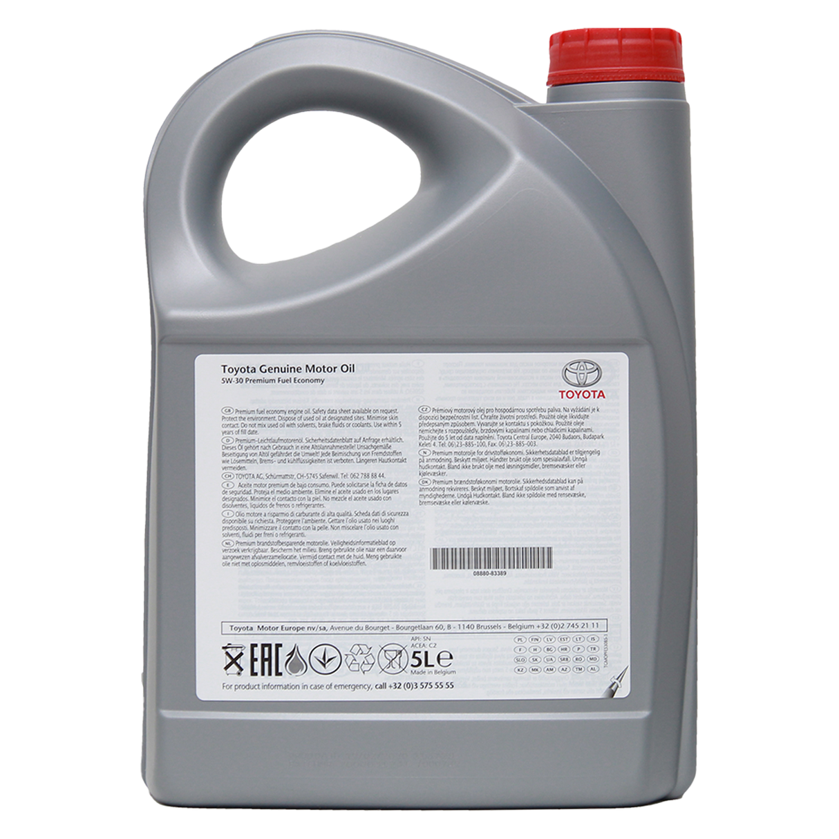 Toyota Premium Fuel Economy 5W-30 C2 5 Liter