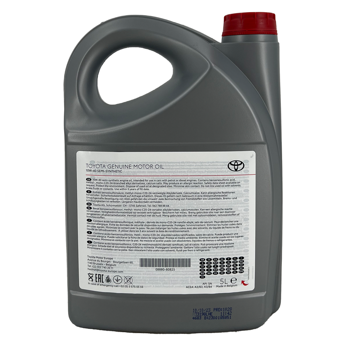 Toyota Semi-Synthetic 10W-40 5 Liter