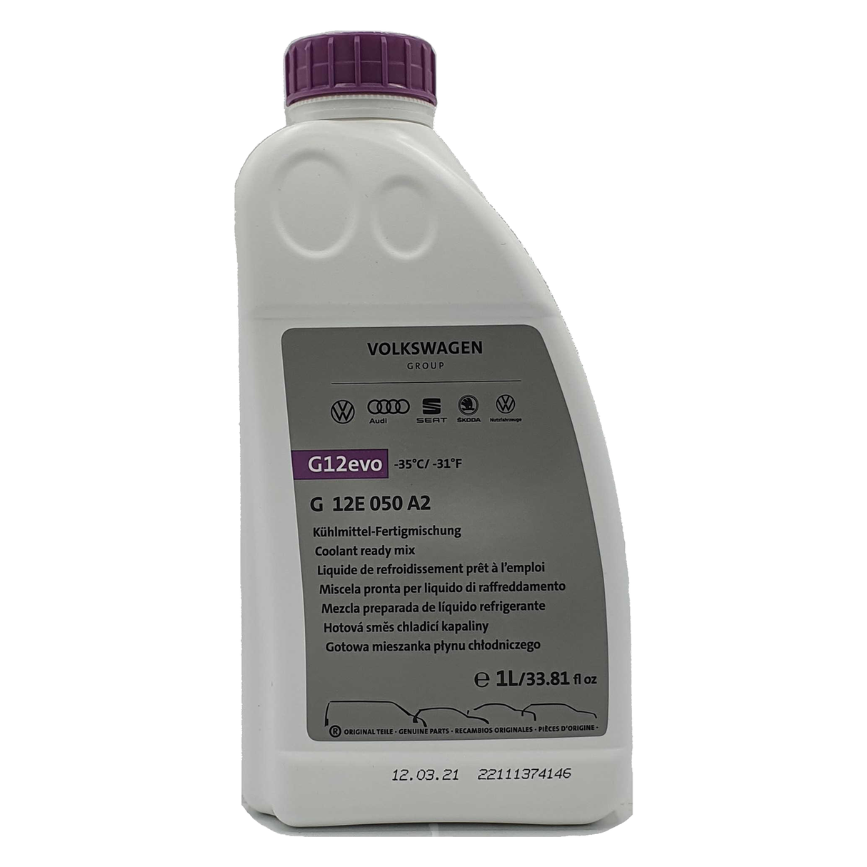 VW Original Kühlerfrostschutz G12EVO Ready Mix 1 Liter