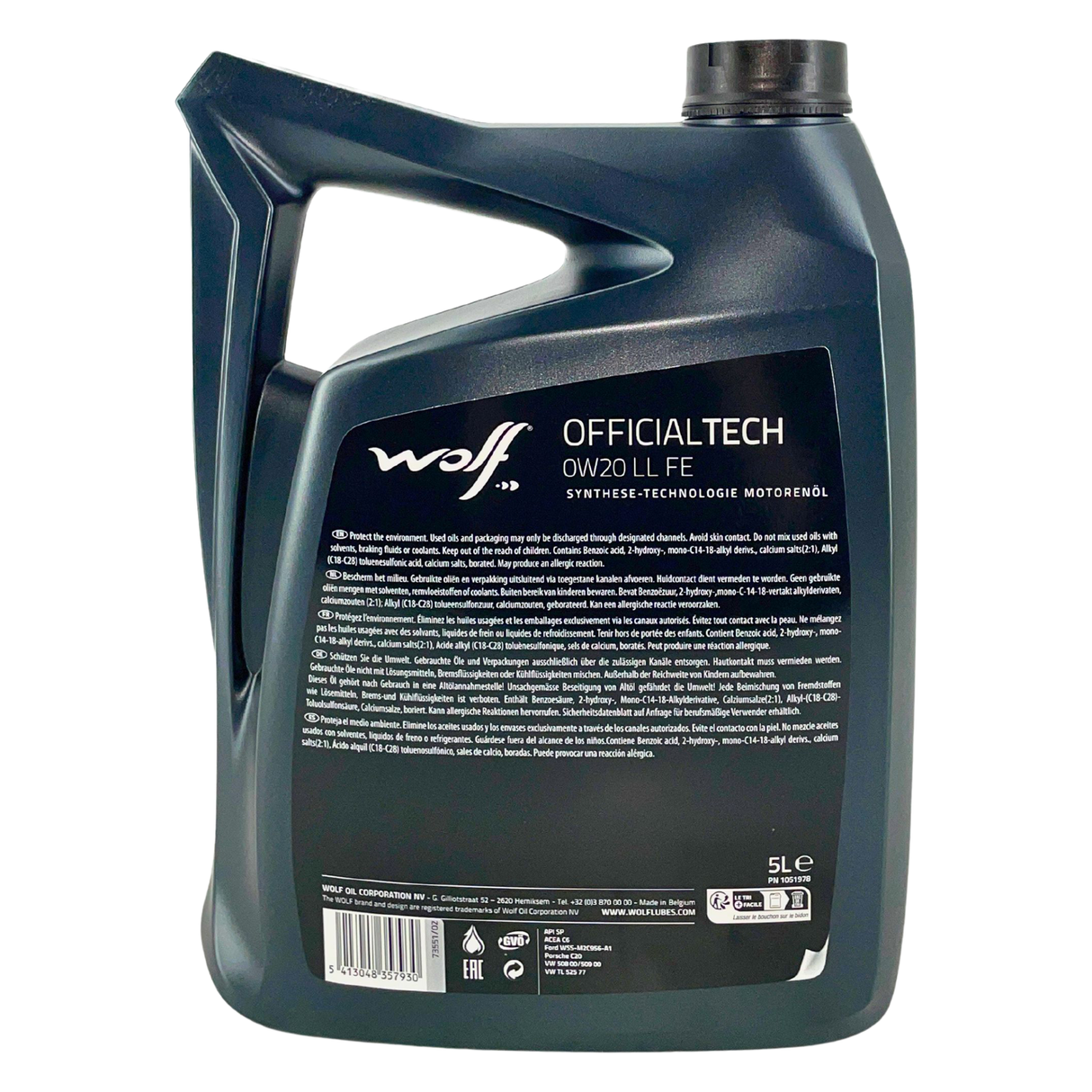 Wolf OfficialTech 0W-20 LL FE 5 Liter