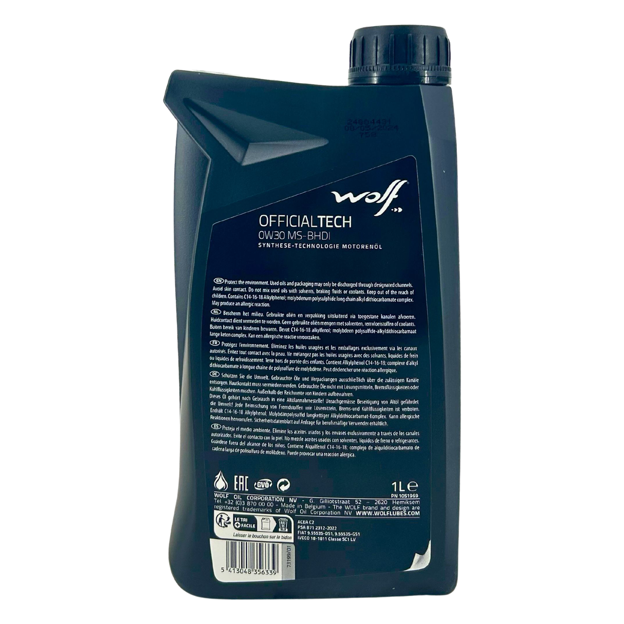Wolf OfficialTech 0W-30 MS-BHDI 1 Liter