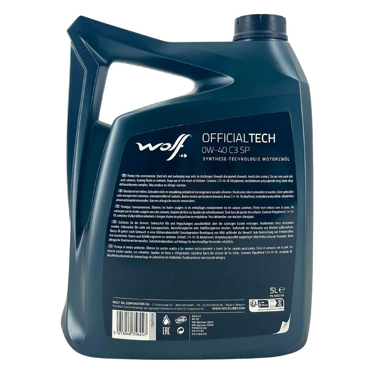 Wolf OfficialTech 0W-40 C3 SP 5 Liter