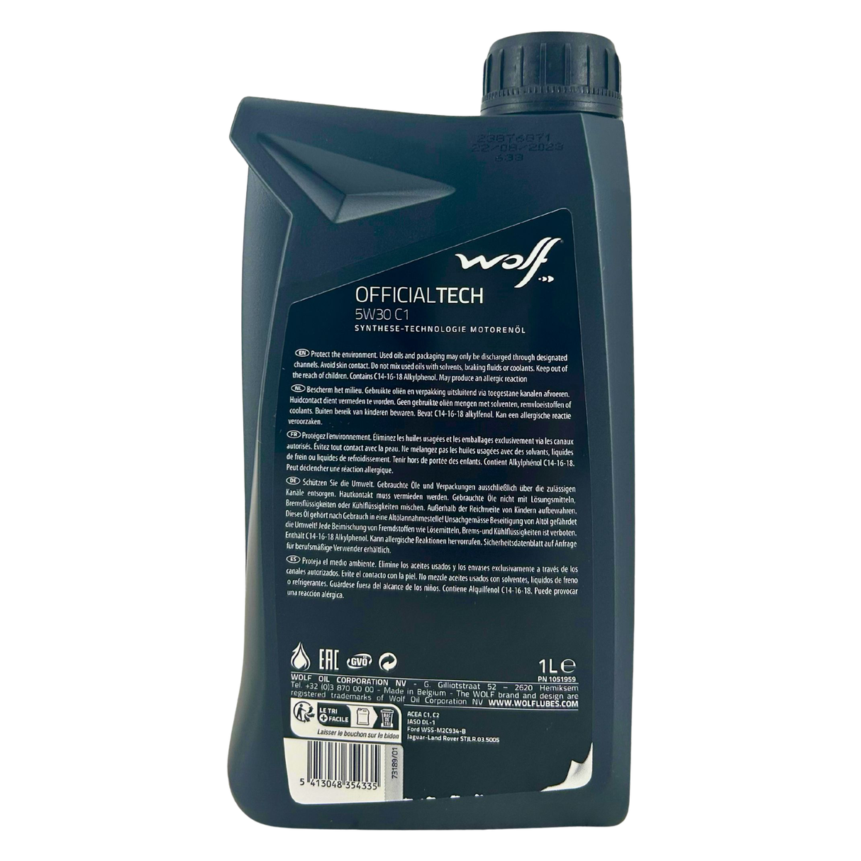 Wolf OfficialTech 5W-30 C1 1 Liter