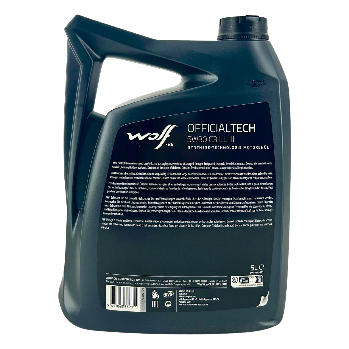 Wolf OfficialTech 5W-30 C3 LL III 5 Liter
