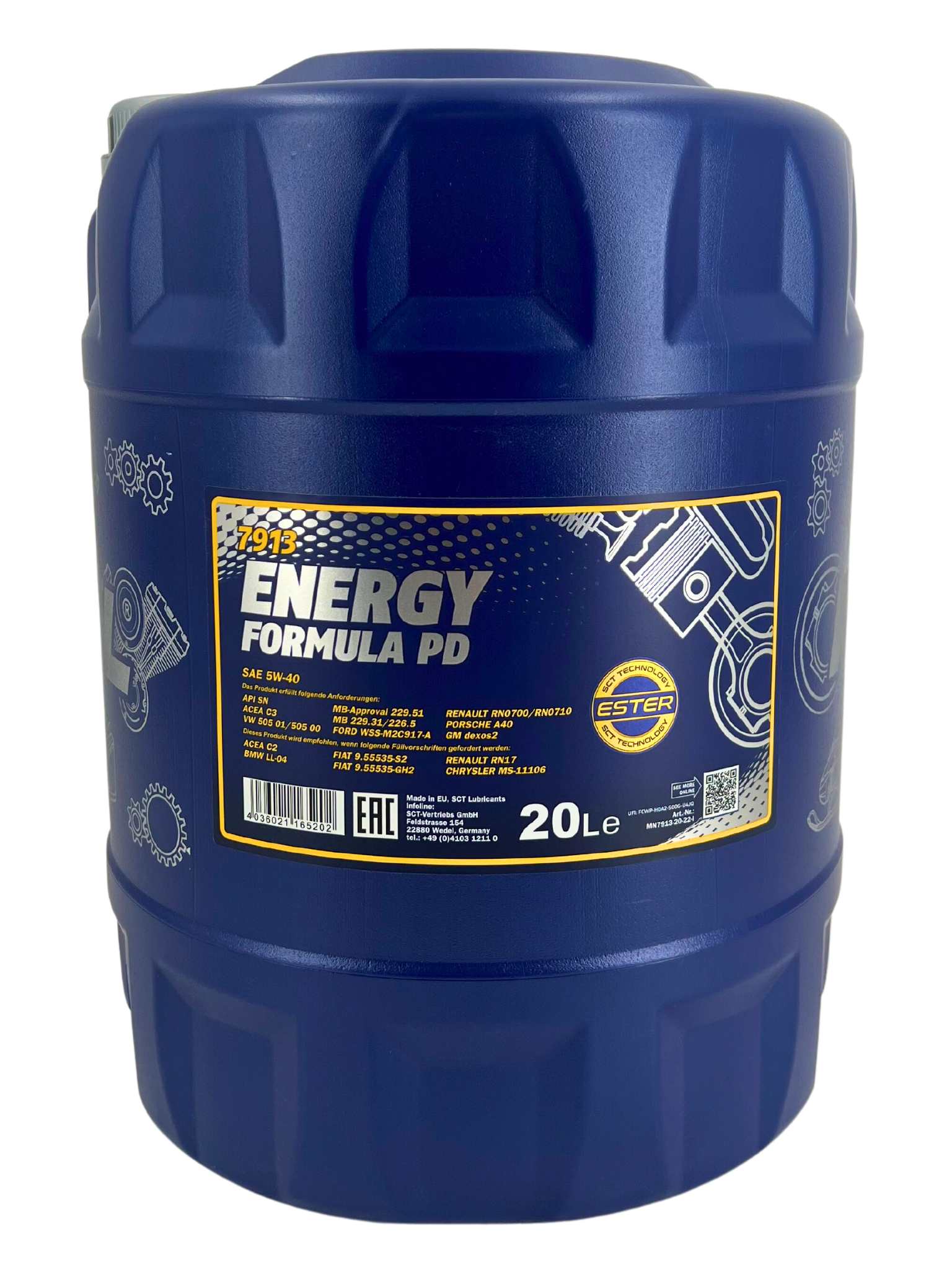 Mannol Energy Formula PD 5W-40 20 Liter