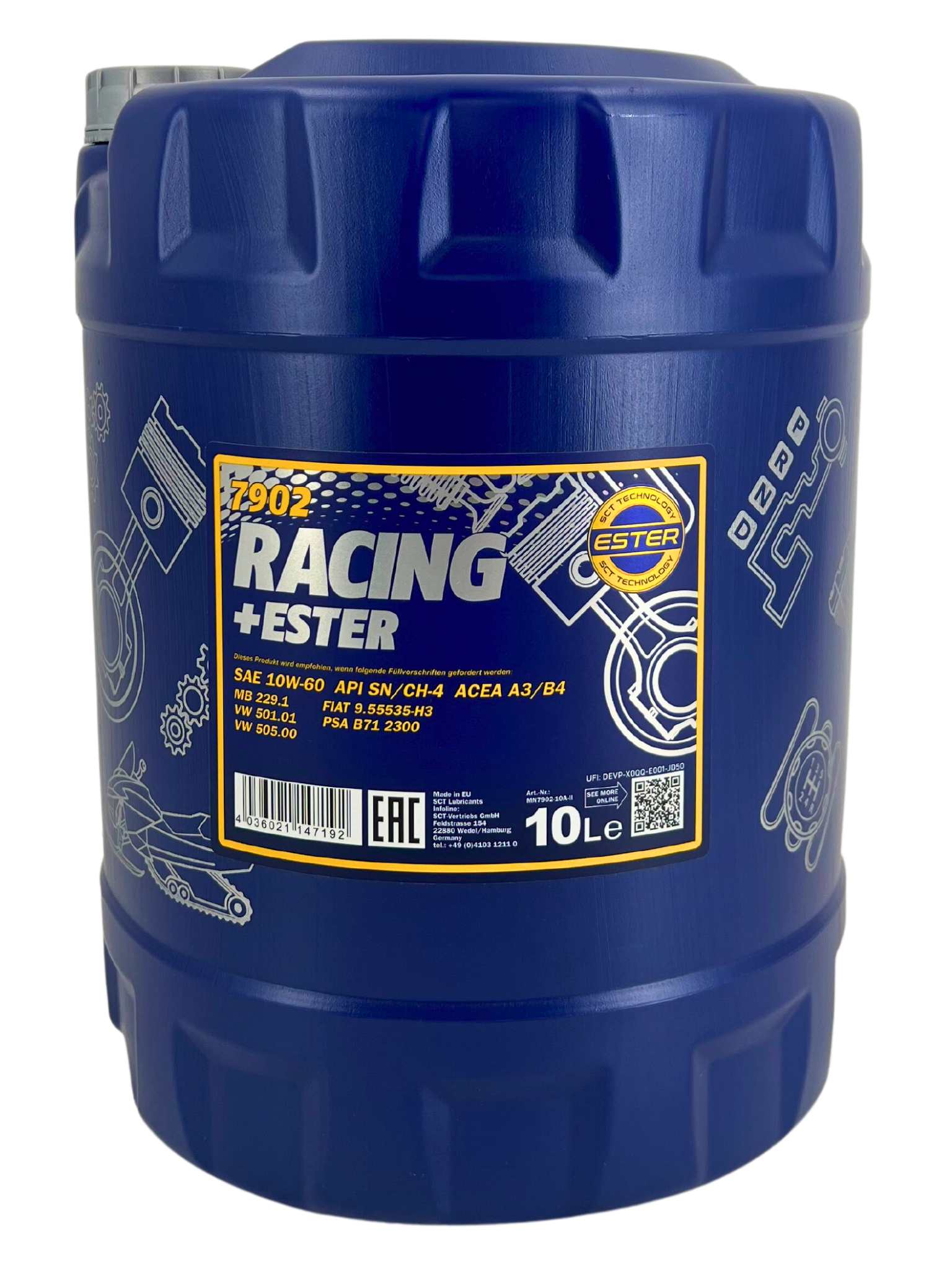 Mannol Racing + Ester 10W-60 10 Liter