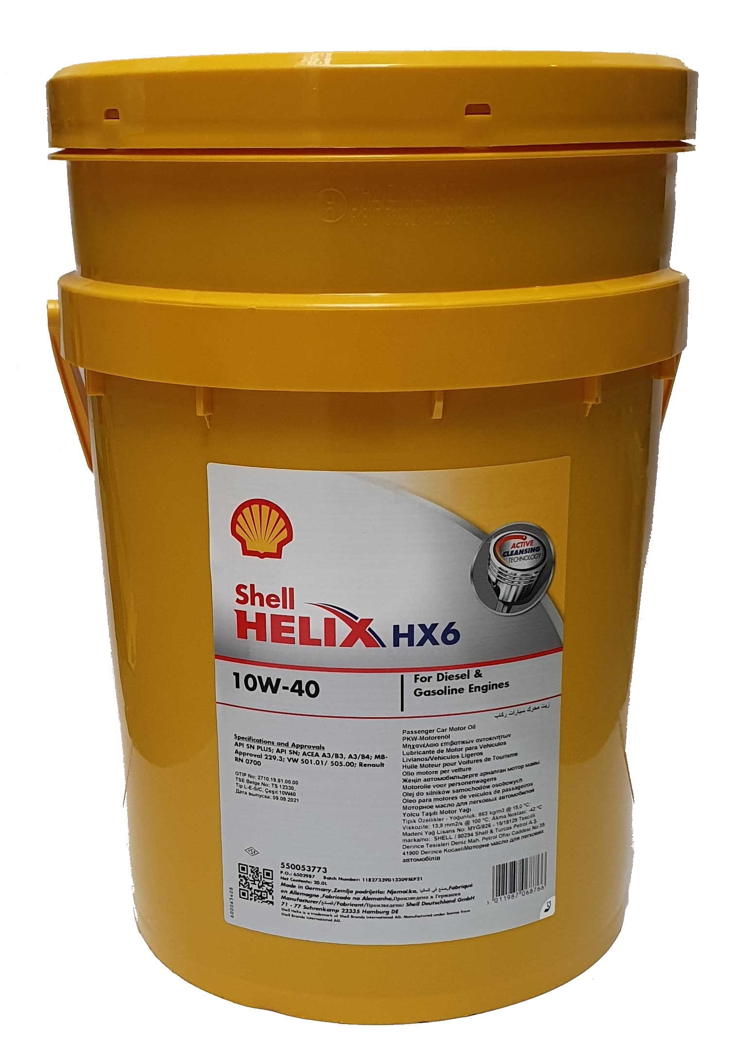 Shell Helix HX6 10W-40 20 Liter