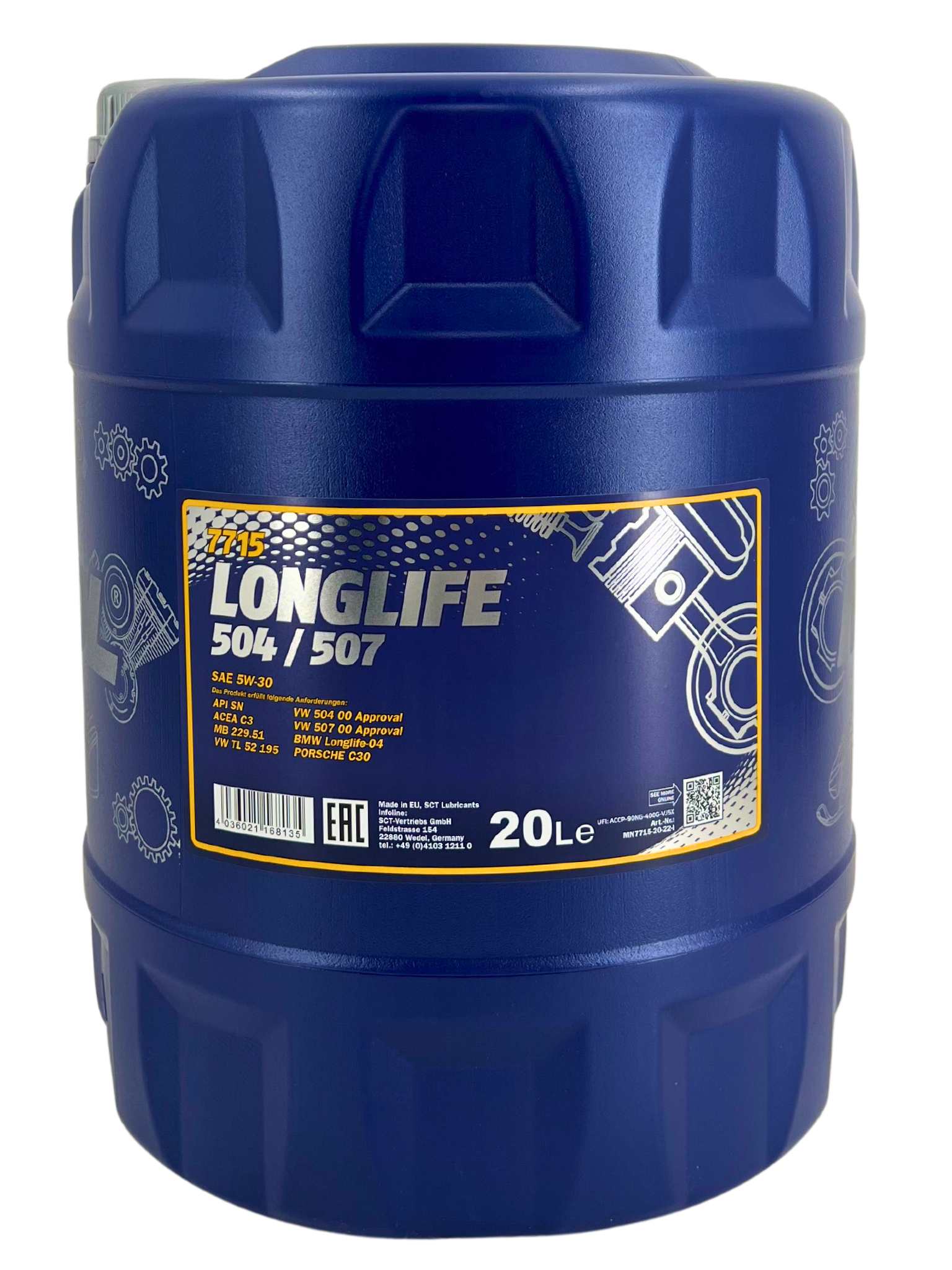 Mannol Longlife 504/507 5W-30 20 Liter