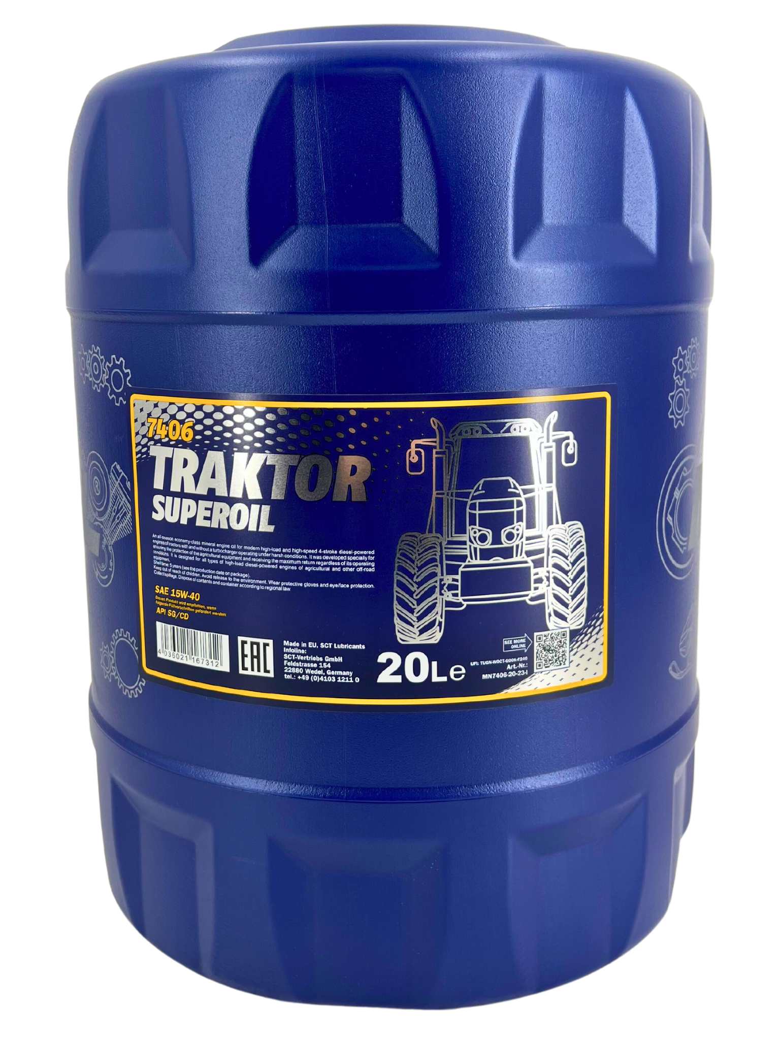 Mannol Traktor Superoil 15W-40 20 Liter